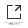 Resize pixel perfect linear ui icon Royalty Free Stock Photo