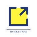 Resize pixel perfect RGB color ui icon Royalty Free Stock Photo