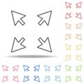resize sign icon. Elements of web in multi colored icons. Simple icon for websites, web design, mobile app, info graphics Royalty Free Stock Photo