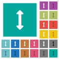 Resize vertical square flat multi colored icons