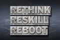 Reskill, reboot den