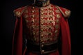 Resolute Ottoman uniform soldier. Generate Ai Royalty Free Stock Photo