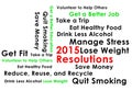 Resolution for the new year 2015 new start. Royalty Free Stock Photo