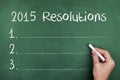 2015 Resolutions Goals for New Year Royalty Free Stock Photo