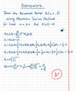 Resolvent kernel using Neumann Series method hand
