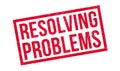 Resolving Problems rubber stamp