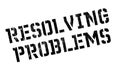 Resolving Problems rubber stamp