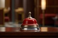 Resonant Hotel service bell. Generate Ai