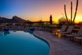 Arizona Resort with sunset