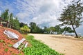 A resort beach at Desaru, a seaside town in Pengerang, Kota Tinggi District, Johor, Malaysia famous for its pristine beach