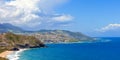 Resort beach on st kitts Royalty Free Stock Photo