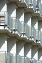 Resort Building Balconies Abstract View