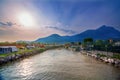 Resort camping on lake Garda in Italy Royalty Free Stock Photo