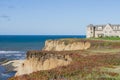 Resort on the cliffs of Pacific Ocean Coastline, Half Moon Bay, California Royalty Free Stock Photo