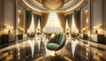 a resort elegant room furniture welcome relax furnishing light hotel lobby luxury corporate waiting comfortable armchair entrance Royalty Free Stock Photo