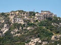 Resort and hotels in the village in the porto cervo in Sardinia - ITALY Royalty Free Stock Photo