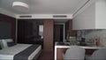 Resort Modern luxury studio apartment tour, showcasing plush interiors, smart space utilization, high-end finishes