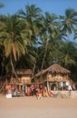 Resort at Palolem beach. India. Royalty Free Stock Photo