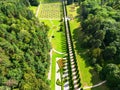 Resort park Valley of Roses in summer, Kislovodsk, Russia