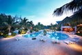 Resort pool Royalty Free Stock Photo