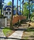 Resort, road to the sea. Svetlogorsk. Rauschen. Royalty Free Stock Photo