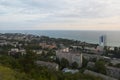 Resort settlement Lasarevskoye in the evening, the view from observation deck of Eagle's Nest