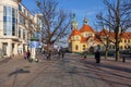 The Resort Square in Sopot, Poland. Royalty Free Stock Photo