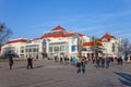 The Resort Square in Sopot, Poland. Royalty Free Stock Photo