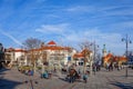 The Resort Square in Sopot, Poland. Royalty Free Stock Photo