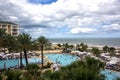 Resort on Summer Beach, Amelia Island, Florida Royalty Free Stock Photo