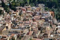 Resort town Taormina on the Sicilian coast Royalty Free Stock Photo