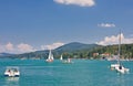 Resort Velden am Worthersee See and Lake Worth. Austria