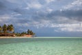 Resort waterfront beach landscape view, Cuba vacation