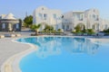 Resort white villas in Oia, Santorini Royalty Free Stock Photo