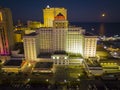 Atlantic City aerial view at night, NJ, USA