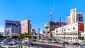 Resorts and Casinos along the busy Las Vegas Boulevard, also called The Strip, in Las Vegas, Nevada