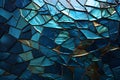 Glistening Mosaic of Blue Hues Royalty Free Stock Photo