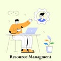 Resource Management: Efficient Allocation and Planning Royalty Free Stock Photo