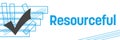 Resourceful Blue Strokes Symbol Horizontal