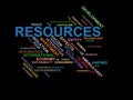 RESOURCES - word cloud wordcloud - terms from the globalization, economy and policy environment Royalty Free Stock Photo