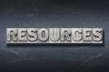 Resources word den Royalty Free Stock Photo