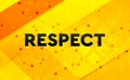 Respect abstract digital banner yellow background