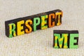 Respect believe follow me trust partnership agreement Royalty Free Stock Photo