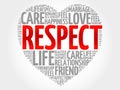 Respect concept heart