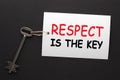 Respect Is The Key Concept Royalty Free Stock Photo