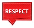 Respect misty rose pink banner button