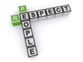 Respect people on white