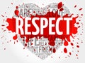 Respect word cloud collage Royalty Free Stock Photo