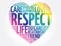 Respect word cloud collage Royalty Free Stock Photo