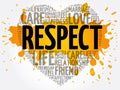 Respect word cloud collage Royalty Free Stock Photo